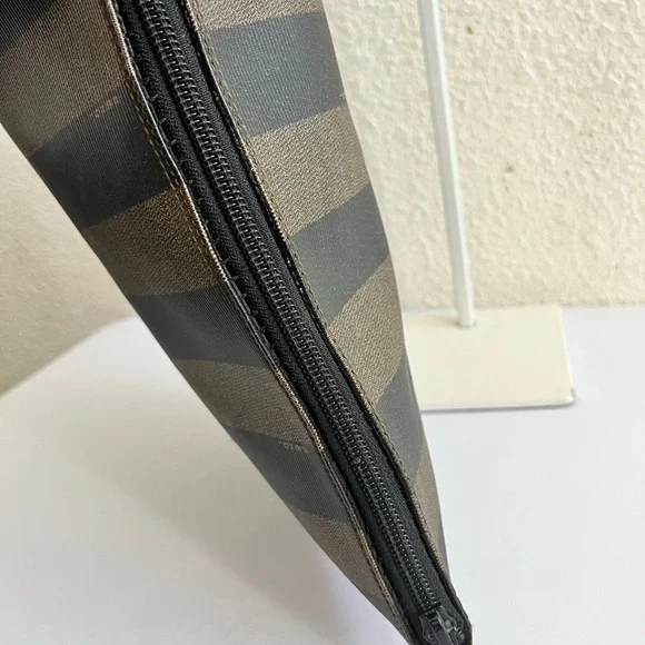 FENDI pequin stripe vintage clutch purse - Picture 5 of 9